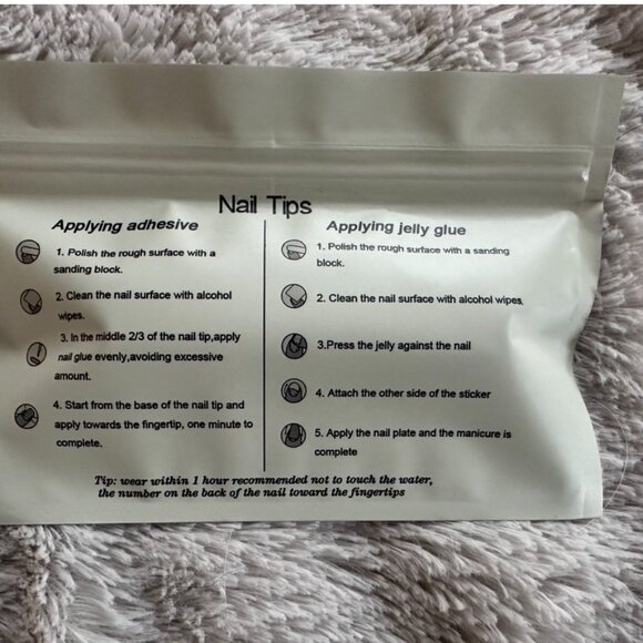 Cancer high-quality handcrafted reusable press on nails. - Picture 5 of 6